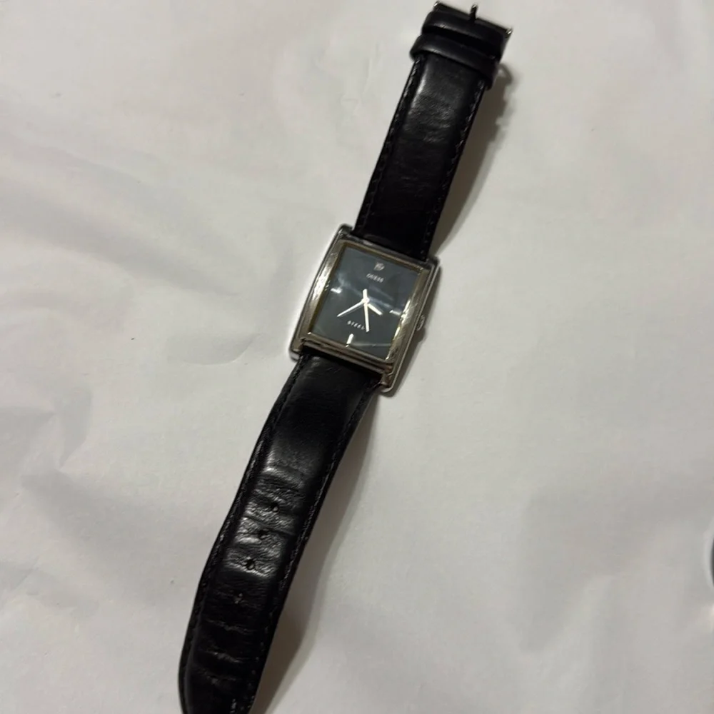 Guess leather band watch